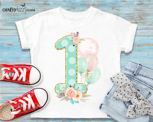 Boho First Birthday Shirt