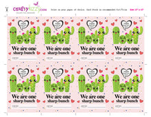 Cactus Valentine Card - Succulent Valentines - Classroom Valentines Day - Cactus Puns - INSTANT DOWNLOAD - CraftyKizzy