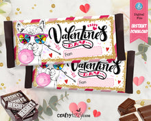 Valentine's Day Candy Bar Wrapper - Zebra Hershey's Chocolate Bar Wrapper - Animal Valentines Day Party Favors - Classroom Card - INSTANT DOWNLOAD