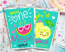 cute fruit Valentine's Day Capri Suns Labels