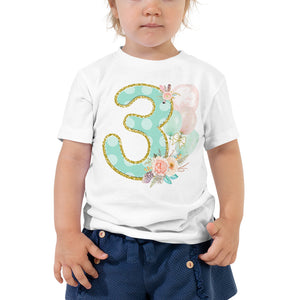 Boho Third Birthday Iron On Digital Decal - Girls Heat Transfer Outfit - Wild Three T-shirt - INSTANT DOWNLOAD