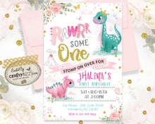 She's A roarsome two birthday invitation