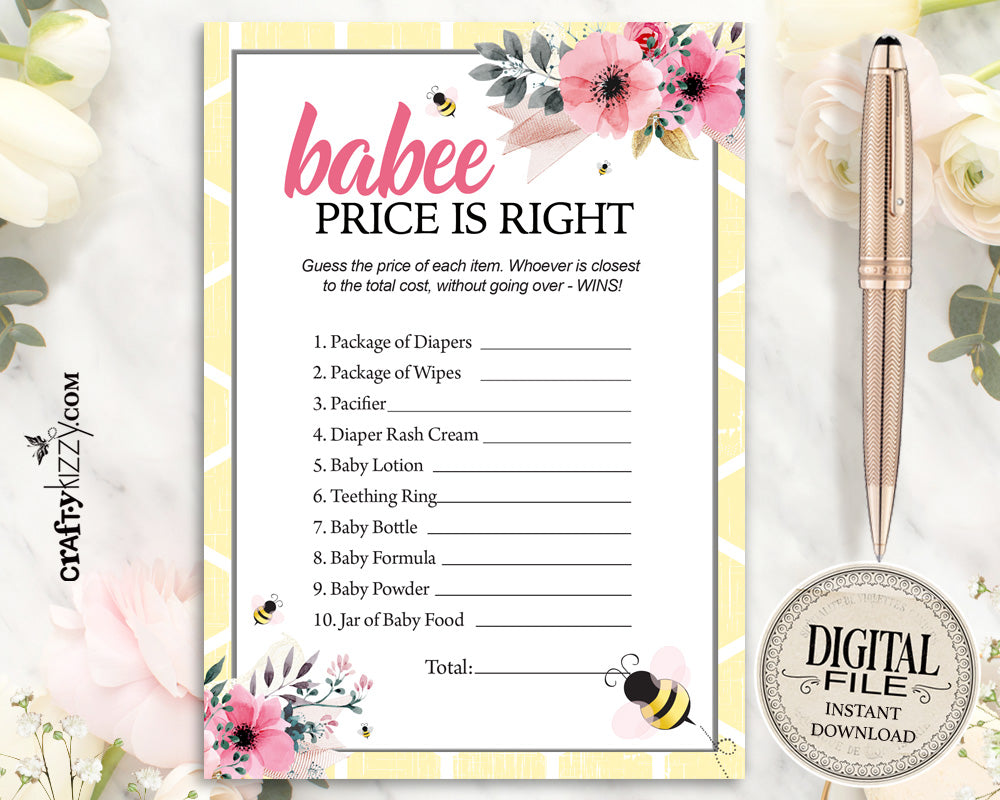 bumble-bee-baby-shower-price-is-right-game-baby-shower-games-craftykizzy