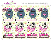 Space Valentines Day Cards for Kids - Cute Valentine Exchange Cards - Alien Boys and Girls Valentine's Classroom Cards - INSTANT DOWNLOAD