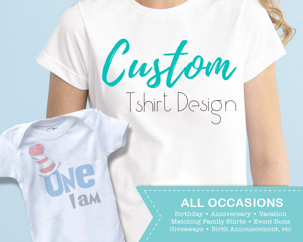 Custom T-shirt Design - Birthday Tee - Event Shirts - Matching Vacation T-Shirts - Custom Shirt Design - CraftyKizzy