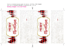 Merry Christmas Hershey Bar Labels