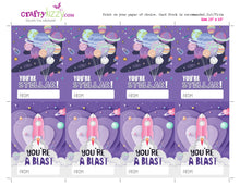 Solar System Valentines Day Cards for Kids - Astronaut Valentine's - Rocket Valentines - Out Of This World Valentine - INSTANT DOWNLOAD