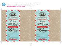 The Polar Express Candy Wrapper - Merry Christmas TO FROM Wrapper - Polar Express Hershey's Bar Label - INSTANT DOWNLOAD