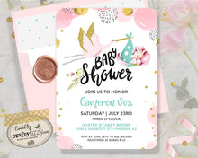 Unicorn Baby Shower Invitation - Printable Pink Stork Invitations - It's a Girl Baby Shower Invite