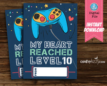 Video Games Boy Valentines Day Cards - Boys Valentine's Day Cards Teachers Classroom Printable Cards - INSTANT DOWNLOAD - CraftyKizzy