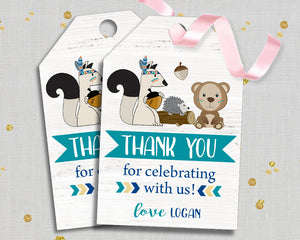 woodland gift printable gift tags