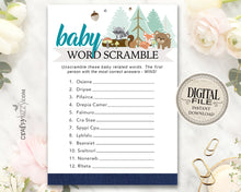 woodland baby shower games