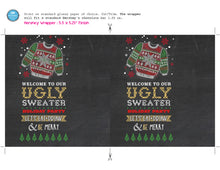 Ugly sweater Candy Bar Wrapper